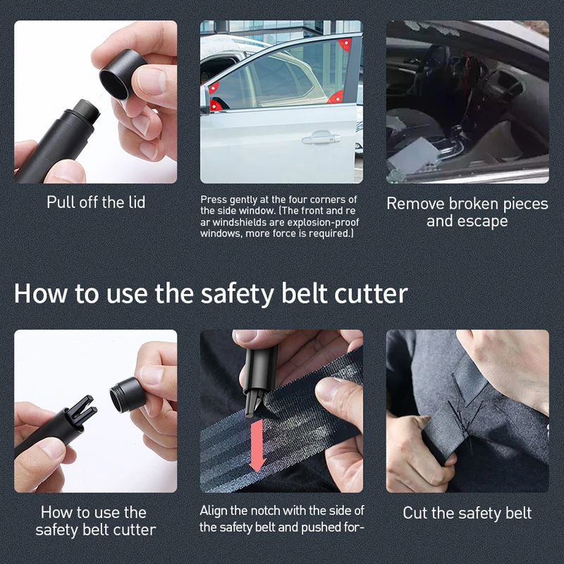 Car Safety Hammer Emergency Glass Breaker  Seat Belt Cutter